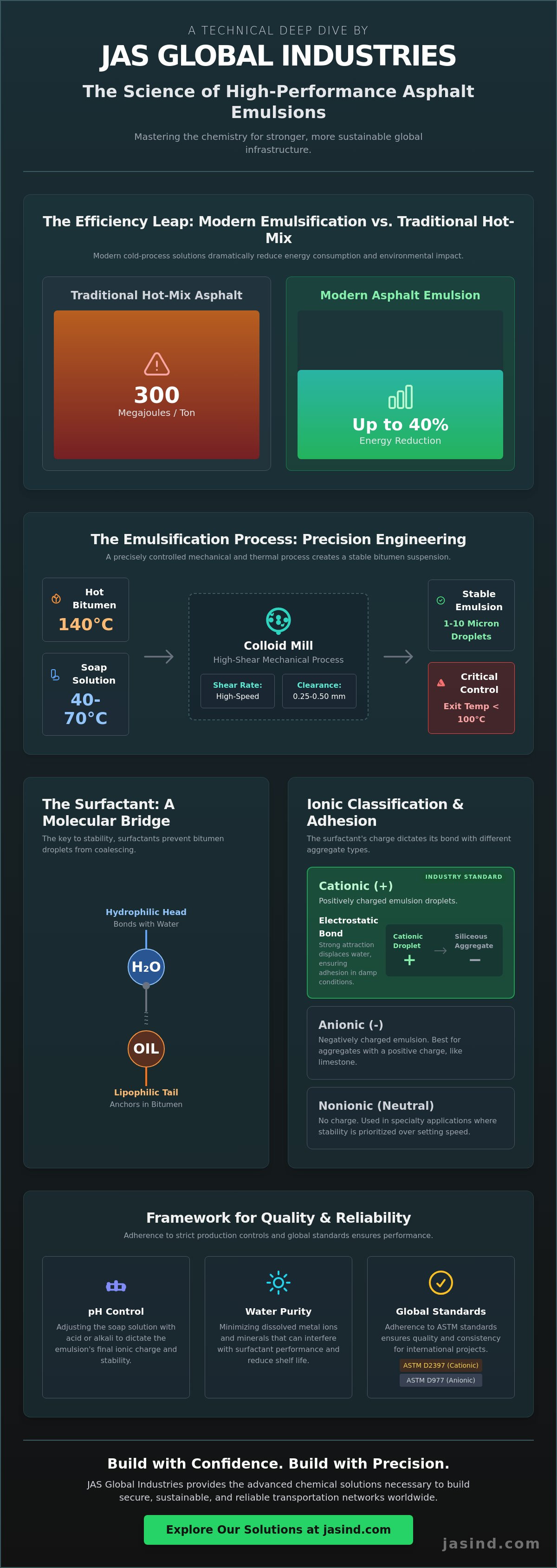 Asphalt emulsification