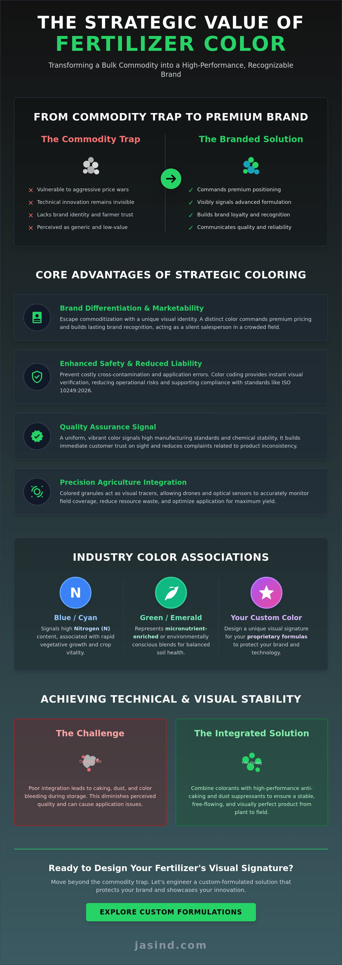 Impact of color on fertilizer marketability