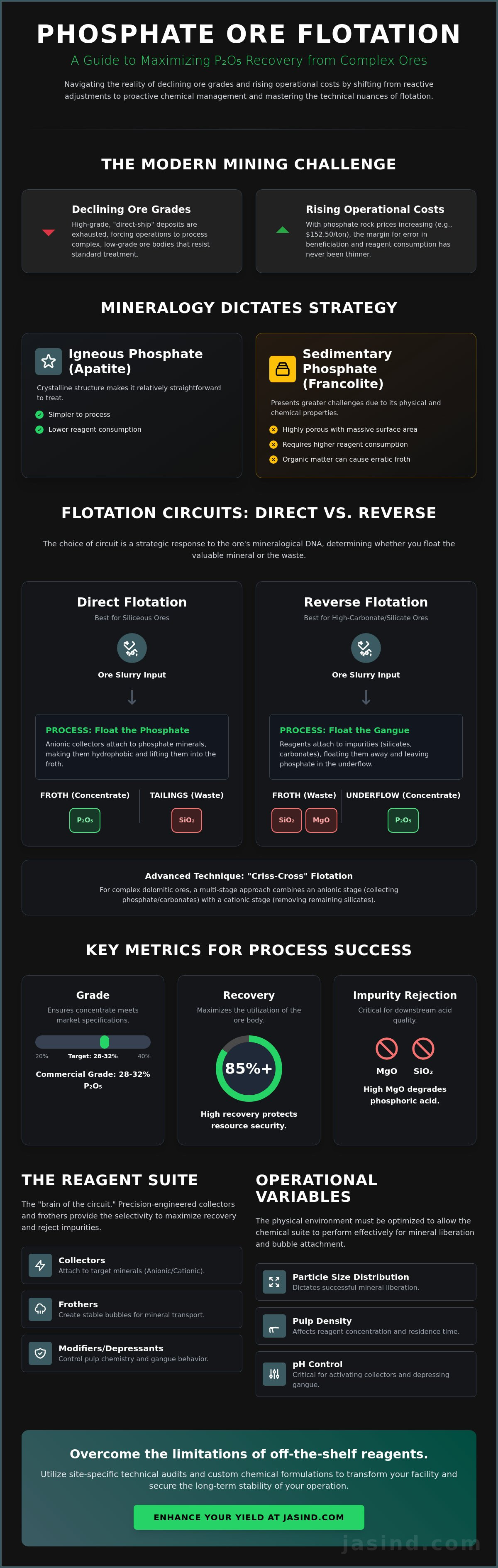Phosphate ore flotation process guide